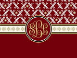 Skiing Blanket (Monogram)
