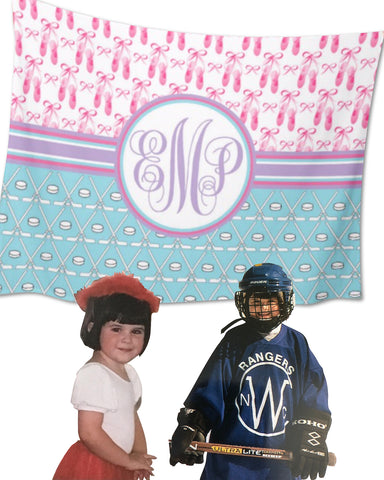 Multi-Sport:  Ice Hockey & Ballet Blanket