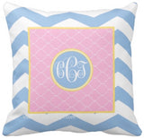Chevron & Moroccan Monogram Pillows