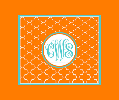 Moroccan Monogram Blankets