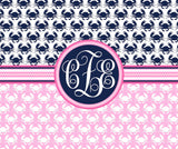 Crab Monogram Blankets