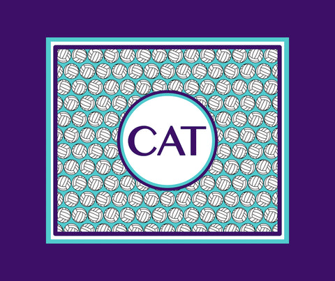 Volleyball Monogram Blankets