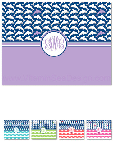 Dolphin Monogram Blanket