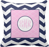 Chevron & Moroccan Monogram Pillows