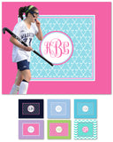 Field Hockey Monogram Blankets