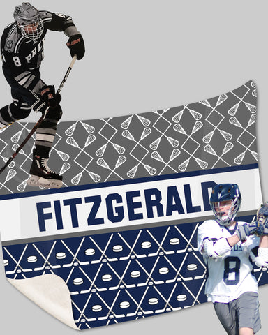 Multi-Sport:  Ice Hockey & Lacrosse Blankets