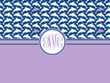 Dolphin Monogram Blanket