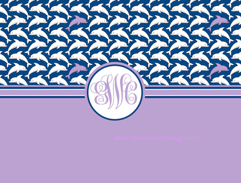 Dolphin Monogram Blanket