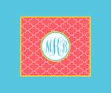 Moroccan Monogram Blankets