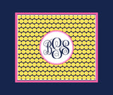 Softball Monogram Blankets