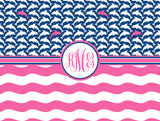 Dolphin Monogram Blanket