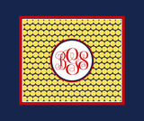 Softball Monogram Blankets