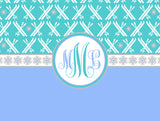 Skiing Blanket (Monogram)