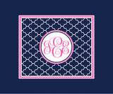 Moroccan Monogram Blankets