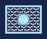 Horseback Riding Monogram Blankets