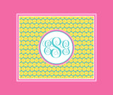 Softball Monogram Blankets