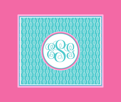 Tennis Monogram Blankets