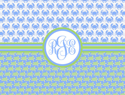 Crab & Turtle Custom Blankets