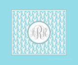 Lobster Monogram Blankets
