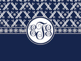 Skiing Blanket (Monogram)