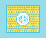 Softball Monogram Blankets