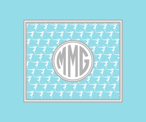 Gymnastics Monogram Blanket