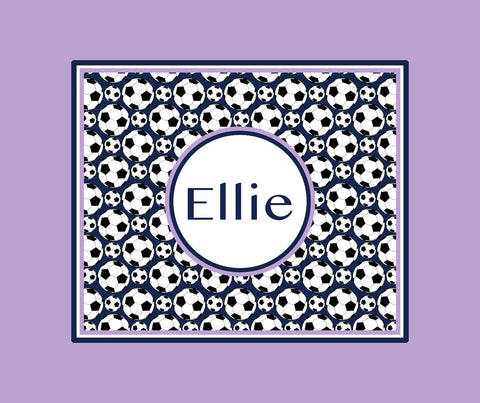 Soccer Monogram Blanket