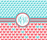 Crab & Turtle Custom Blankets