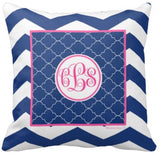 Chevron & Moroccan Monogram Pillows