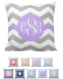 Chevron & Moroccan Monogram Pillows