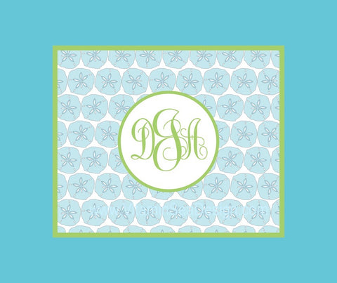 Sand Dollar Monogram Blankets