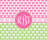 Crab Monogram Blankets