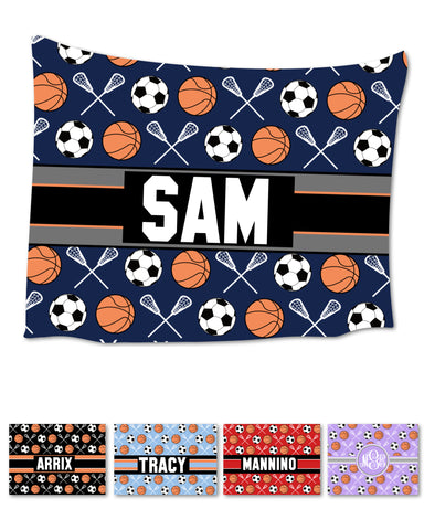 Multi-Sport:  Basketball, Lacrosse, Soccer Blanket
