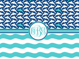 Dolphin Monogram Blanket