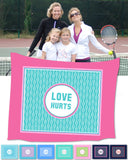 Tennis Monogram Blankets