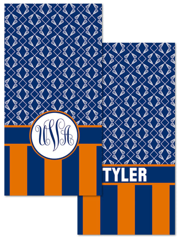 Lacrosse Personalized Beach Towels