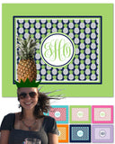 Pineapple Monogram Blankets